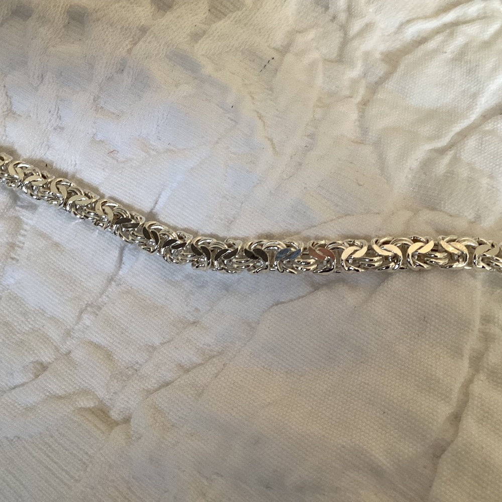 Sterling Silver Byzantine Bracelet